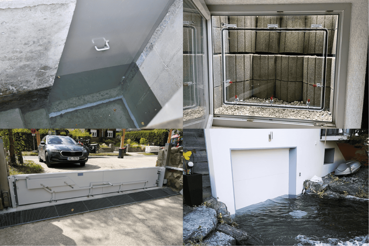 Hochwasserschutz-Lösungen – Fenster, Türen, Dammbalken, Acrylschotts