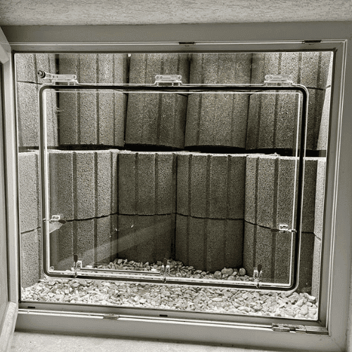 Acrylschott Nachrüstung Kellerfenster